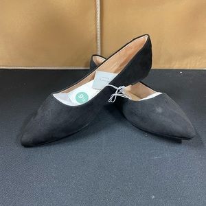 Black memory foam flats